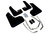 RAL UR Blk Flap/Blue Logo