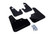 0717 MITSUBISHI LANCER DE/RALLIART SEDAN BLACK MUD FLAP/GREY LOGO