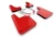 24C SUBARU CROSSTREK WILDERNESS NO DRILLING REQD RED MUD FLAP/BLACK LOGO