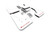 1922 COROLLA HATCHBACK (EX SEDAN) WHITE MUD FLAP/RED LOGO