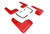 1921 HYUNDAI VELOSTER TURBO/2.0 RSPEC RED MUD FLAP/WHITE LOGO