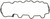 MAHLE Original Mercedes-Benz C32 AMG 04-02 Valve Cover Gasket (Left)