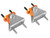 aFe Control PFADT Series Transmission Mount Set; Chevrolet Corvette (C6) 05-13 Orange