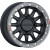 ALPHA BLACK W/GUNMETAL RING 17X7 4X156 +40mm