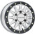 ALPHA HYPER SILVER W/ BLACK OUTER RING 15X6.5 6X139.7 +74mm