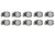 VIBRANT 12152 S.S.WORM GEAR CLAMPS 10PK