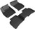 3D MATS/U-AC D02001509 3D KAGU FLOOR MAT 2 ROW SET BLACK