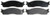 R/M BRAKES MGD965MH BRAKE PAD SET