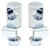 21C BRONCO SWAY BAR END LINK MOUNT KIT PAIR