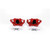 Power Stop 11-17 Dodge Durango Rear Red Calipers w/Brackets - Pair