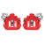 Power Stop 93-97 Chevrolet Camaro Rear Red Calipers w/Brackets - Pair