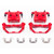 Power Stop 08-12 Infiniti EX35 Front Red Calipers w/Brackets - Pair
