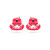 Power Stop 92-98 BMW 318i Front Red Calipers w/Brackets - Pair