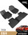 3D MATS/U-AC Y25401509 3D KAGU FLOOR MAT 2 ROW SET BLACK