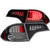 ANZO 2006-2011 Honda Civic LED Taillights Black