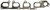 MAHLE Original Volkswagen Passat 14-12 Exhaust Manifold Set