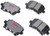 R/M BRAKES EHT1108H BRAKE PAD SET