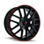 WHEEL GROUP C000002041 TR60 (3260) BLACK/RED RING 18X8 5-1