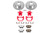 Power Stop 05-19 Chrysler 300 Rear Z26 Street Warrior Brake Kit w/Calipers