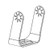 WESTIN 58991PK OUTLAW FOG LIGHT MOUNTS
