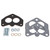 Edelbrock EDL8751 CARB SPACER KIT 3BOLT 94 SERIES CARBURETOR BLACK LAMINATE FIBER