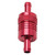 Edelbrock EDL8139 FUEL FILTER ALUM 3IN RED 3/8 INLET/OUTLET