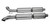 CORSA Performance cor14176 Corsa 03-10 Dodge Viper 8.3L Polished Sport Cat-Back Exhaust (2.5in Inlet for Use w/ Stock Conv.)