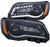 ANZO 2011-2014 Chrysler 300 Projector Headlights w/ Plank Style Design Black