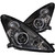 ANZO 2000-2005 Toyota Celica Projector Headlights w/ Halo Black