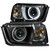 ANZO 2010-2013 Chevrolet Camaro Projector Headlights w/ Halo Black (CCFL)