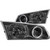 ANZO 2000-2001 Toyota Camry Crystal Headlights w/ Halo Black