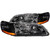 ANZO 1998-2002 Honda Accord Crystal Headlights Black
