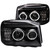 ANZO 2001-2004 Nissan Frontier Projector Headlights w/ Halo Black (CCFL)
