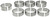 Clevite Toyota 2759 2954cc 6 Cyl 1984-93 Main Bearing Set