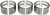 Clevite Nissan 4 1189-1299cc Main Bearing Set