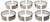 Clevite Ford Products V6 2.5L DOHC-3.0L DOHC 1995-06 Con Rod Bearing Set