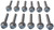 MAHLE Original Dodge B150 94-92 Intake Manifold Bolt Set