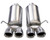 Corsa 05-08 Chevrolet Corvette C6 6.0L V8 Polished Xtreme Axle-Back Exhaust