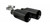 Corsa 2017 Ford F-150 Raptor 3in Inlet / 5in Outlet Black Cerakote Tip Kit (For Corsa Exhaust Only)