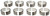 Clevite GMC Pass & Trk 348 366 6.0L 396 402 409 427 7.0L 454 7.4L 502 Con Rod Bearing Set