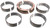 Clevite Ford Pass & Trk 370 429 460 H/P V8 1968-94 Main Bearing Set