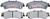 R/M BRAKES MGD792CH BRAKE PAD SET
