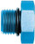 AEROQUIP FCM3725 ALUM.#8 O-RING BOSS PLUG