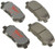 R/M BRAKES EHT1281H BRAKE PAD SET