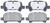 R/M BRAKES MGD828CH BRAKE PAD SET