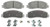 WAGNER BRAKE MX1333 SEMI-MET DISC PAD SET