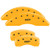 MGP CALIPER 14258SMGPY SET OF 4 CALIPER COVERS  ENGRAVED F