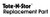 TOTE-N-STOR 20015 10X1.75 RUBBER REAR WHEEL