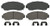 WAGNER BRAKE ZD1089 CERAMIC BRAKE PADS
