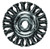 CENTURY DRILL & TOOL CY76048 4 Knotted Wire Brush WheelM10 x 1.25M Arbor